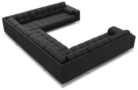 Sötétszürke sarokkanapé (U alakú) Bali – Cosmopolitan Design