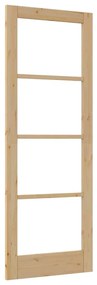 Belső Ajtó Üveggel ORKDAL Barna 78 x 211 cm