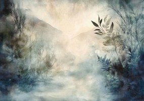 Fotótapéta Levelek A Flizelinen A Hálószoba Nappalijába fotótapéta a falra