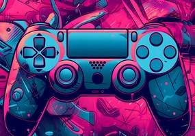 Ifjúsági fotótapéta Gaming Pad feliratok 416 x 254