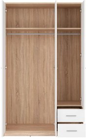 Ruhásszekrény Nepo Plus 36 (szonoma tölgy + fehér) . 1098443