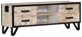tömör akácfa TV-szekrény 110 x 30 x 41 cm