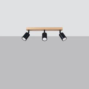 Sollux SL.1293 - Spotlámpa VERDO 3xGU10/10W/230V fekete