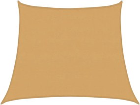vidaXL világosszürke trapéz alakú HDPE napvitorla 160 g/m² 3/4x3 m