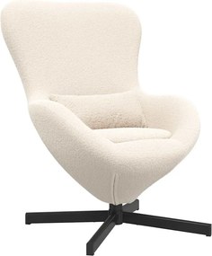 vidaXL Tojásfotel Krém 63 x 73 x 90 cm szövet