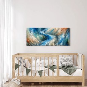 Kép - Absztrakt áramlat (120x50 cm)