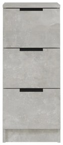 betonszürke szerelt fa tálalóasztal 30 x 30 x 70 cm
