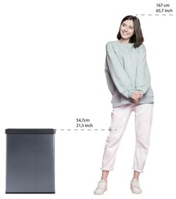 Kék újrahasznosított műanyag szelektív szemetes 54 l Verto Recycle – Curver