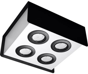SOLLUX SL-0412 STEREO Kocka Mennyezeti Lámpa Fehér, Fekete GU10 IP20