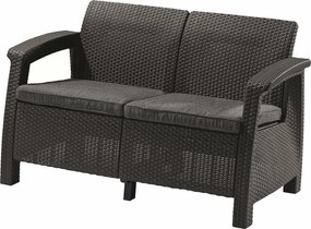 Keter Corfu kerti kanapé 128 x 70 x 79 cm, grafit