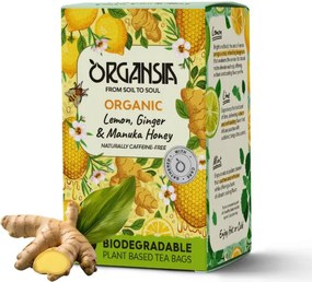 ORGANSIA bio tea Citrom Gyömbér Manuka méz 18 filter