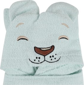 Mentazöld pamut gyerek fürdőköpeny, 1-2 év Aslan – Foutastic