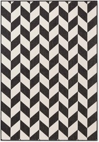 Fekete-krémszínű kültéri-beltéri szőnyeg 160x230 cm Haringey Terrick – Ted Baker