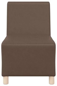 barna műbőr kanapéfotel 55 cm