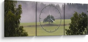 Egy kép a rétről egy fával (órával) (90x30 cm)