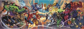 Bosszúállók VS Villains 1000 db-os panoráma Compact puzzle Clementoni