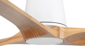 FARO 33838 - HEYWOOD TUB L mennyezeti ventilátor fenyő/fehér, pr. 132 cm + DO