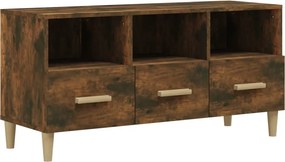 vidaXL füstös tölgy színű szerelt fa TV-szekrény 102 x 36 x 50 cm