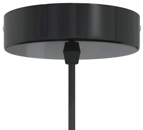 függőlámpák 2 db Állítható magasságú E27 fekete Ø 30 cm Fém