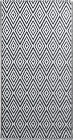 vidaXL fekete-fehér ARAKIL PP kültéri szőnyeg 160 x 230 cm
