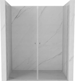 Mexen Pretoria Duo nyíló zuhanyajtó 170 cm, átlátszó, króm - 852-170-000-02-00