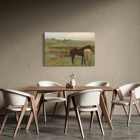 Kép - Edgar Degas, Horses in a Meadow, reprodukciók (90x60 cm)