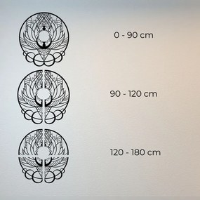 Művészi fa dekoráció mandala virág és nap | FLORISOLUS