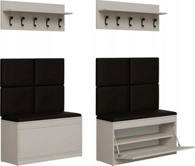 Emi előszoba bútor szett 100 cm cipősszekrény kasmír panelek