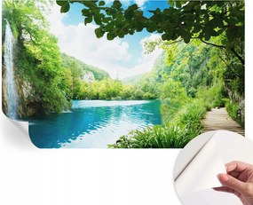 Dekoratív öntapadós fotótapéta Hálószobába Természetes oázis 416x254 cm