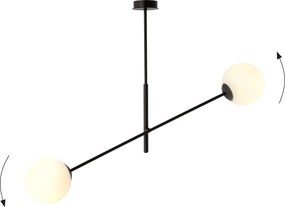 Emibig modern függeszték linear fehér fekete emi1169/2