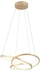 Aranyszínű LED dimmelhető függőlámpa Darvin – Trio