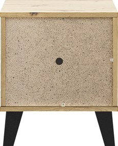 Éjjeliszekrény, artisan tölgy, BOGAN NEW 1S