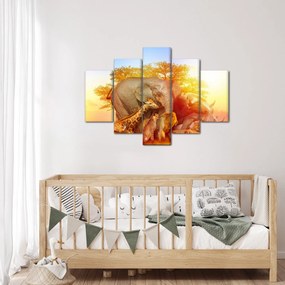 Afrikai állatok képe (150x105 cm)