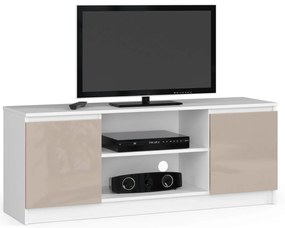 TV asztal Dariel  (fehér + fényes cappucino). 1069886