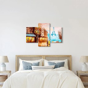 Kép - Esős idő és az Eiffel-torony (90x60 cm)