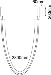 Antigo Hebi 5057 Függőlámpa 1x56W/LED 3000K 7324lm IP20
