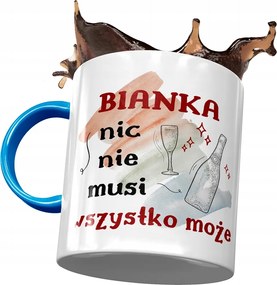 Kék Bögre Bianka Barátnőknek Ajándék Nyomtatott Fotóval