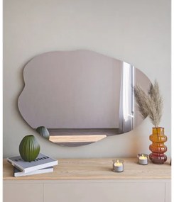 Fali tükör OHHO 85x60 cm fekete