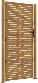 vidaXL Corten acél kerti kapu 100x200 cm, négyzet alakú kivitelben