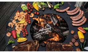 Nero M barna kültéri grill, ø 82 cm - Remundi