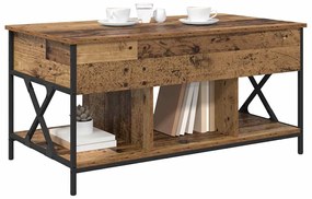 Dohányzóasztal Régi fa 100 x 55 x 50 cm Faanyag