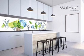 Wallplex falburkoló konyhapanel Lime és jég (Méret: Kicsi 60x120)
