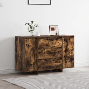 Füstölt tölgy oldalszekrény 120x41x75 cm Mérnöki fa