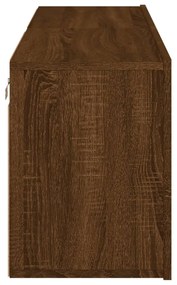 2 db barna tölgyszínű falra szerelhető TV-szekrény 60x30x41 cm