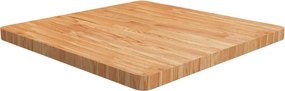 vidaXL világosbarna kezelt tömör tölgyfa négyzet asztallap 70x70x4 cm