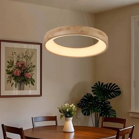 Brilagi -LED függőlámpa kábellel FALCON WOOD LED/40W/230V 3000/4000/6000K 60 cm fa