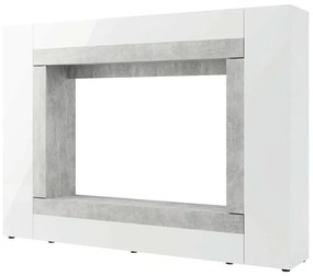 Nappali fal Warsa (fehér + fényes fehér + beton). 1069342