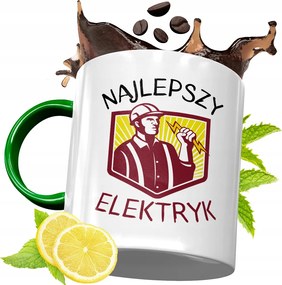 Zöld Bögre Villanyszerelőnek Születésnapi Ajándék fényképes nyomtatással