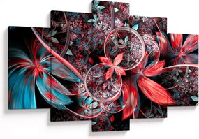 Absztrakt képek egzotikus virágok (150x105 cm)