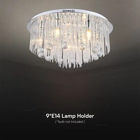 Mennyezeti lámpa 9xE14/40W/230V átm. 60 cm